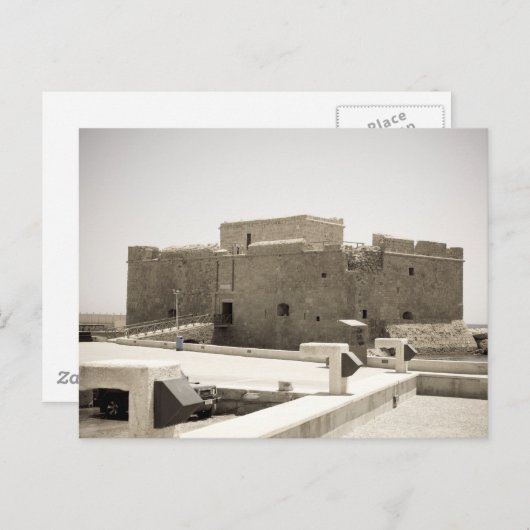 Paphoschloss Postkarte (Vorne/Hinten)