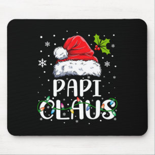 Papi Claus Xmas Weihnachtsmannmütze Matching Famil Mousepad