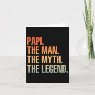 Papi für Männer Vater Opa Mann Mythos Legende Vate Karte