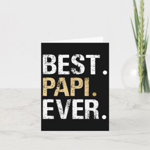 Papi-Geschenk von Enkelin Enkel Best Papi  Karte