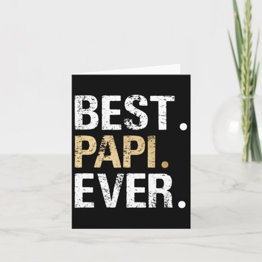 Papi Geschenk von Grandtochter Grandson Best Papi Karte (Vorderseite)