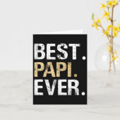 Papi Geschenk von Grandtochter Grandson Best Papi Karte (Gelbe Blume)