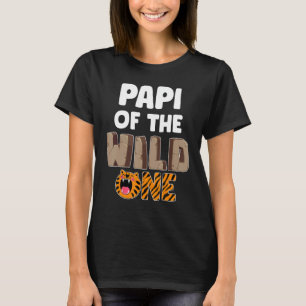 Papi von Wild One Zoo thematisierte das 1. Geburts T-Shirt