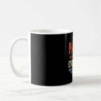 Papi weiß alles Vatertag Retro Vintage Kaffeetasse