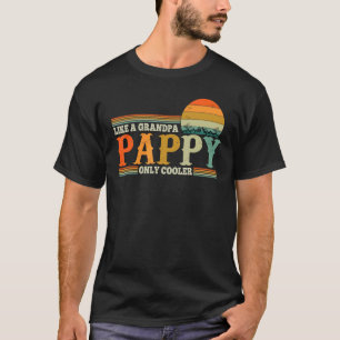 Papi wie ein Opa, nur cooler Retro Vintage Papa T-Shirt