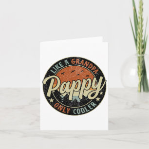 Papi wie ein Opa, nur cooler, Vintage Retro Fett Karte