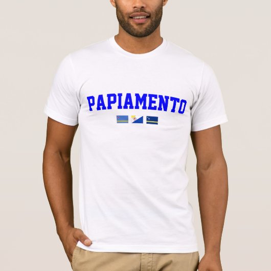 Papiamento grundlegender Amerikaner S - 3XL T-Shirt (Vorderseite)