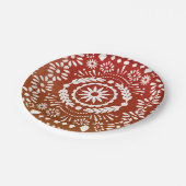 Papicado im mexikanischen Stil Pappteller (Schrägansicht)