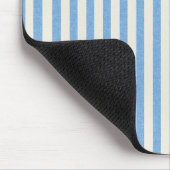 Papier152 BLAU WEISS PAPIERSTREIFEN PATTERN BA Mousepad (Ecke)