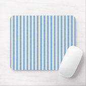 Papier152 BLAU WEISS PAPIERSTREIFEN PATTERN BA Mousepad (Mit Mouse)