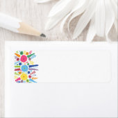 PAPIER558 HELLE FARBHAFTE BLUME CARTOON MEX (Insitu)