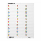 PAPIER558 HELLE FARBHAFTE BLUME CARTOON MEX (Vorne)