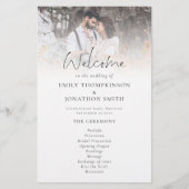PAPIER | 2 Fotos Overlay Script-Hochzeitsprogramm (Vorne)