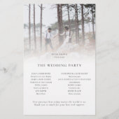 PAPIER | 2 Fotos Overlay Script-Hochzeitsprogramm (Hinten)