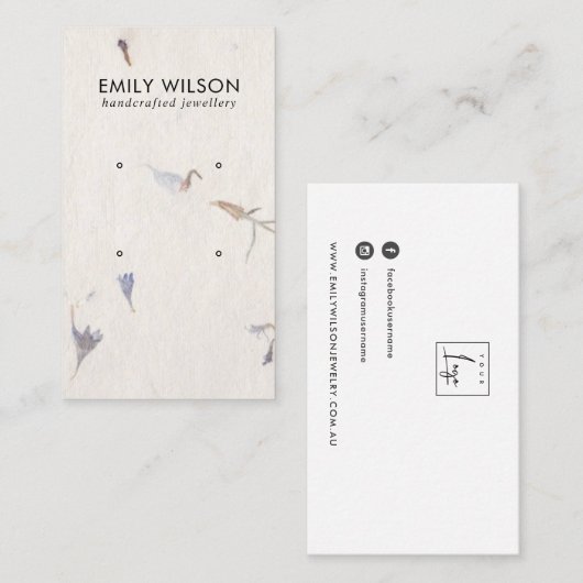 PAPIER 2 STUDIERENDE ANGABE VISITENKARTE (Vorne/Hinten)