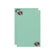 Papier à Lettres Botanique  Bouquet de Violettes