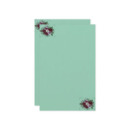 Papier à Lettres Botanique Bouquet de Violettes