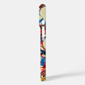 PAPIER, ABSTRAKT BLAU, WIRBEL, WEISSE KREISE Case-Mate iPhone HÜLLE (Rückseite / Links)