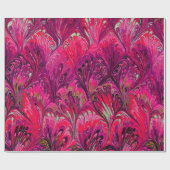 PAPIER, ABSTRAKT PINK PAKOCK PATTER GESCHENKPAPIER (Flach)
