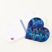 PAPIER, ABSTRAKTER BLAUENPATTER, WIRBEL NOTIZBLOCK (Innenseite)