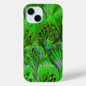 PAPIER, ABSTRAKTER PATTER FÜR GRÜNE PEACOCK Case-Mate iPhone HÜLLE (Rückseite)