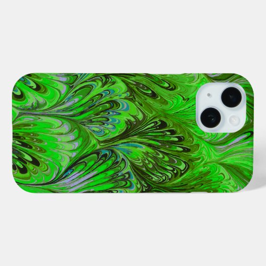 PAPIER, ABSTRAKTER PATTER FÜR GRÜNE PEACOCK Case-Mate iPhone HÜLLE (Rückseite (Horizontal))