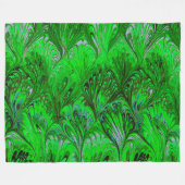 PAPIER, ABSTRAKTER PFLANZENPATTER, SCHWIMMBAR FLEECEDECKE (Vorderseite (Horizontal))