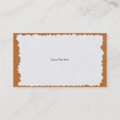 Papier auf Korken-Brett-Visitenkarten Visitenkarte (Rückseite)