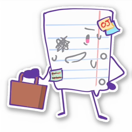 Papier! Aufkleber (Vorderseite)