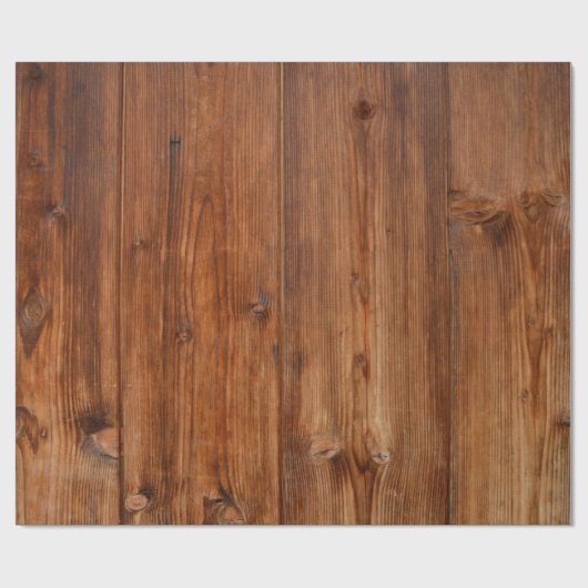 Papier aus dunklem Holz Geschenkpapier (Flach)