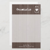 Papier aus Edelholz-Kornwein (Vorne/Hinten)