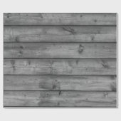 Papier aus grauem Holz Geschenkpapier (Flach)