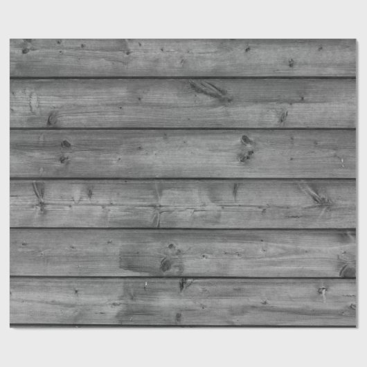 Papier aus grauem Holz Geschenkpapier (Flach)