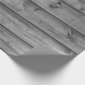 Papier aus grauem Holz Geschenkpapier (Ecke)