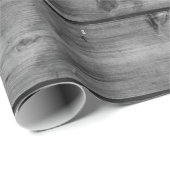 Papier aus grauem Holz Geschenkpapier (Rolleneckpunkt)