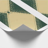 Papier aus grünem Matt Geschenkpapier (Ecke)