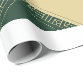 Papier aus grünem Matt Geschenkpapier (Rolleneckpunkt)