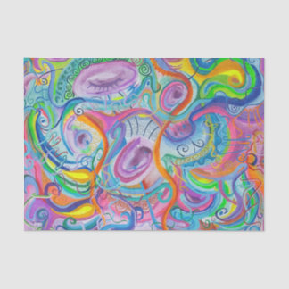 Papier aus hellen Geweben