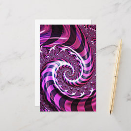 Papier aus rosa und schwarzem Spiralpapier