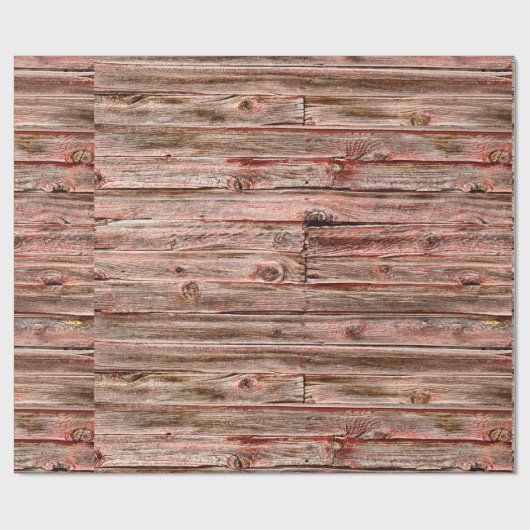 Papier aus rotem Stall Geschenkpapier (Flach)