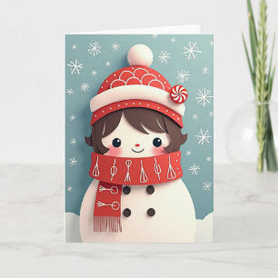Papier-Ausschnitt-Weihnachtskarte Karte