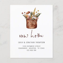 PAPIER | Autumnal Wild Blume Neue Zuhause-Adresse