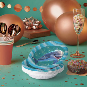 Papier Baby-Delfinschale Pappteller