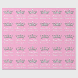 Papier Baby-Mädchen-Prinzessin-Verpackung Geschenkpapier