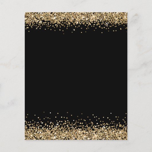 PAPIER | Black Gold Glitzer 21. Vielen Dank (Hinten)
