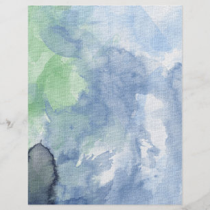 Papier, Blumenweg-Aquarell, blauer Himmel Flyer