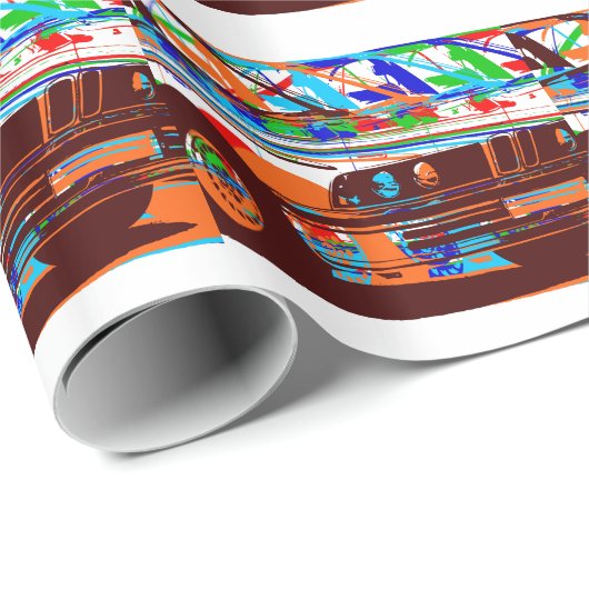 Papier BMWs E30 Wraping Geschenkpapier (Rolleneckpunkt)