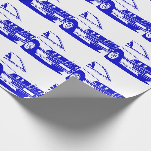 Papier BMWs E30 Wraping Geschenkpapier (Ecke)