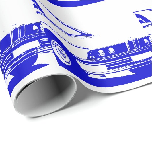 Papier BMWs E30 Wraping Geschenkpapier (Rolleneckpunkt)