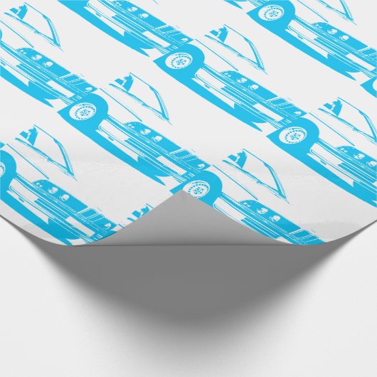 Papier BMWs E30 Wraping Geschenkpapier (Ecke)